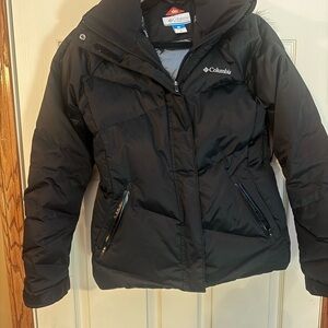 Columbia Black Jacket with Silver Accents